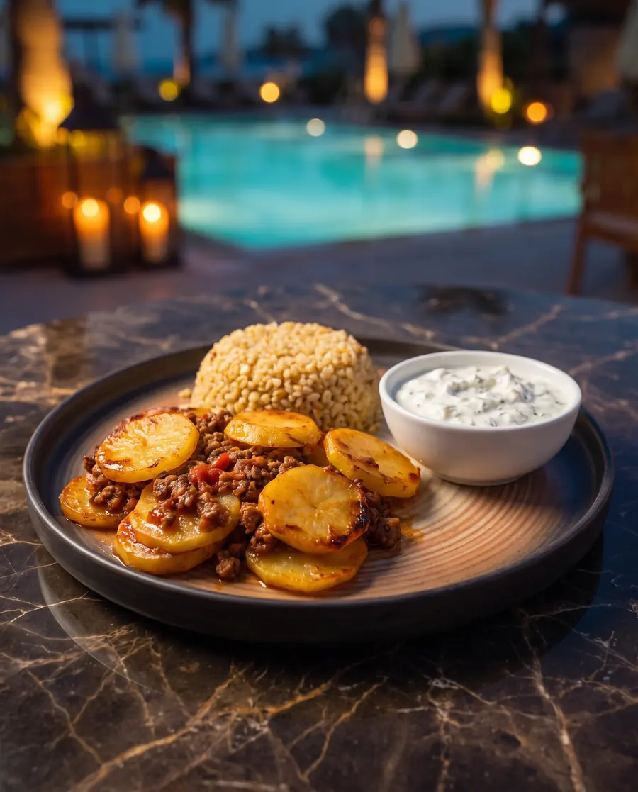 Pazar: Patates Oturtma, bulgur pilavı